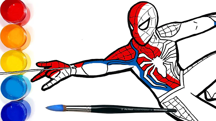 How-to-draw SPIDER-MAN . Easy Simple Drawing and Coloring Pages | Tim Tim TV