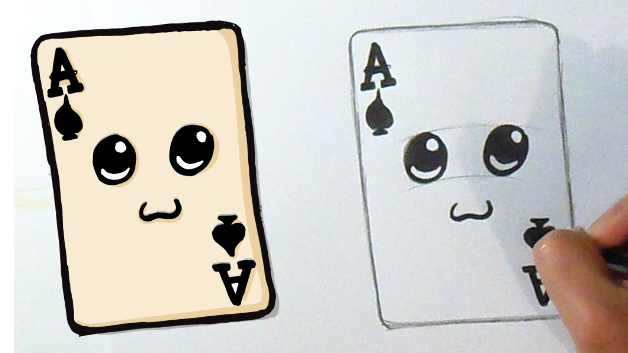 Cómo dibujar Carta de poker Kawaii - thptnganamst.edu.vn