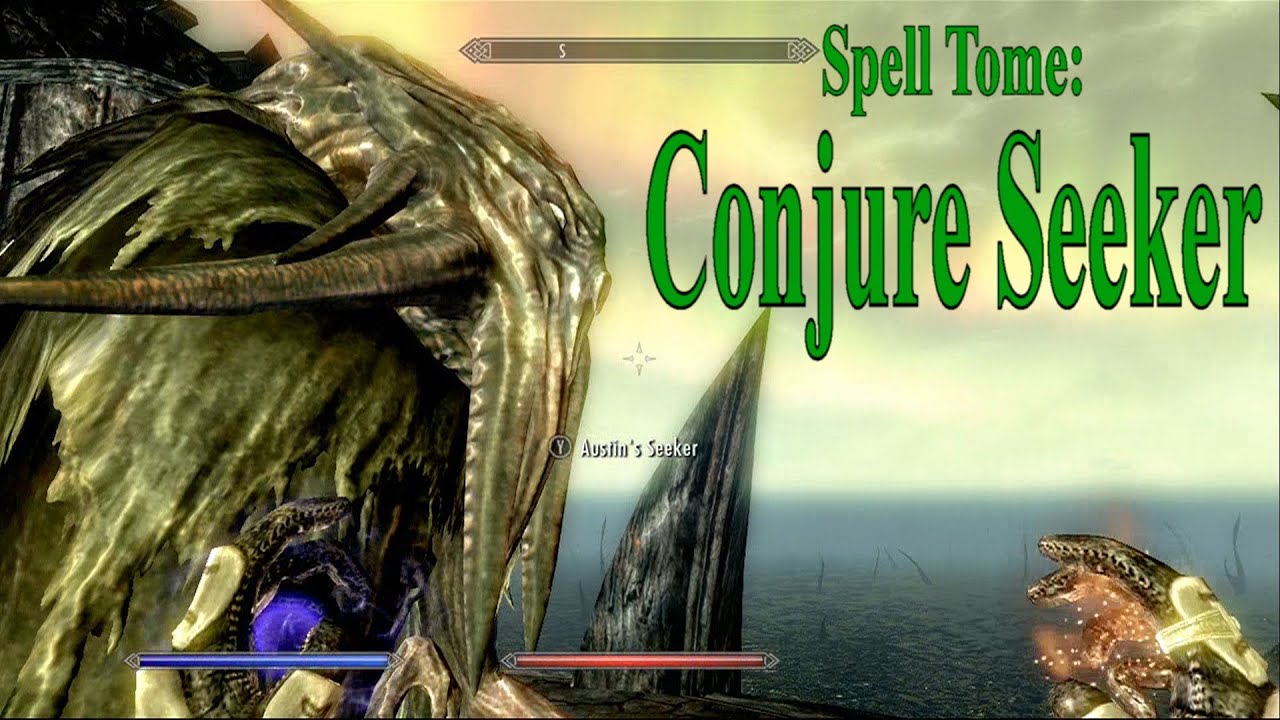 Skyrim Dragonborn Dlc Spell Tome Conjure Seeker Youtube