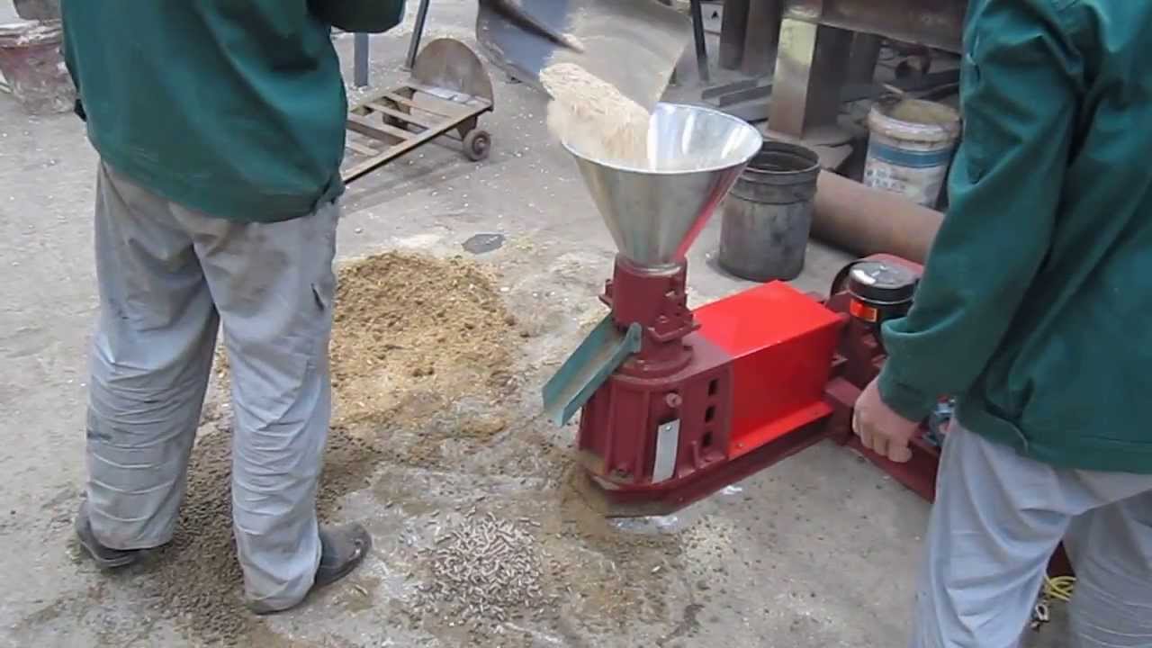 homemade small pellet mill - YouTube