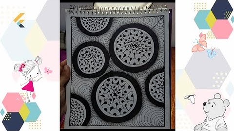 Zentangle pattern part 18 🤓| Beginners friendly| SoftLine Studio