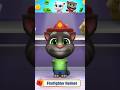 Tom tries on clothes in the game My Talking Tom&#39;s House of Friends