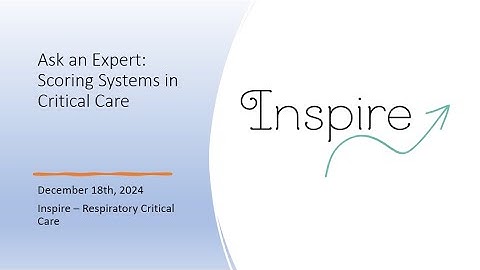 Scoring Systems in Critical Care