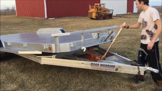 20' Johnson Trailer tilt bed carahuler steel deck Sold, see what you missed!