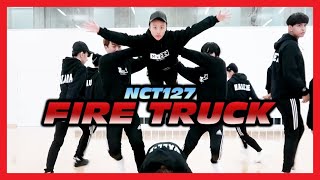 [KCON Cover Start K] NCT127 - Fire Truck (소방차) 9 people version Dance Practice 안무 연습 영상