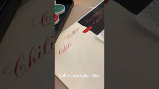 Trying my Colirocolor Chili #colirochili #coliro #colirocolors #finetec #finetecchili #calligraphy