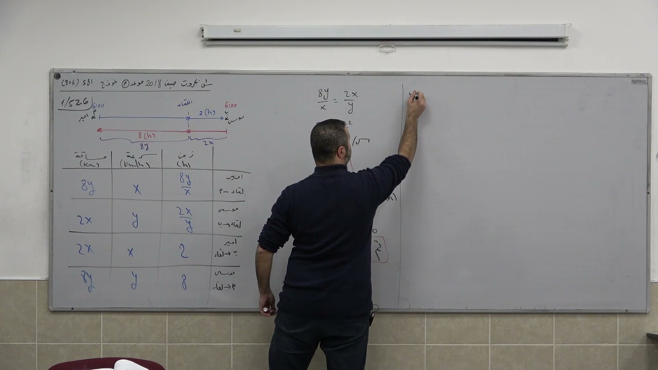 مسائل كلامية في الحركة 17 - سؤال 1 بجروت صيف 2018 موعد 