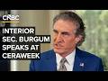 LIVE: Secretary of the Interior Doug Burgum speaks at CERAWeek in Houston — 3/25/2026