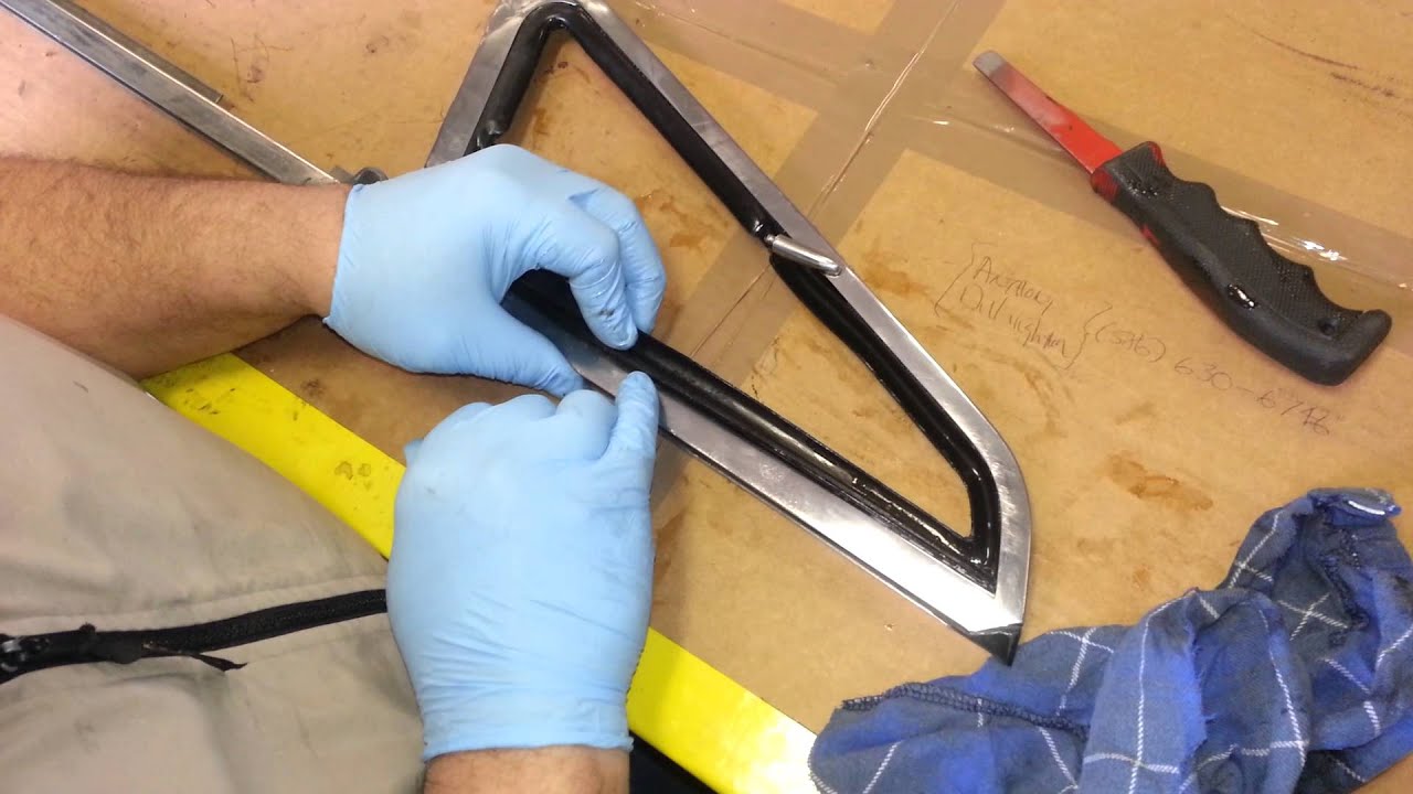 Alfa GTV Quarter Window Seal Installation - YouTube