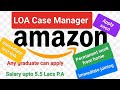 Permanent Work From Home Job in Amazon| Amazon latest Jobs in Telugu|LOA case manger jobs in Telugu