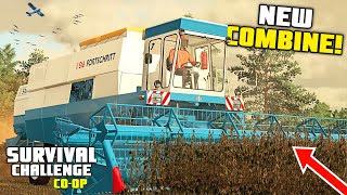 IT'S TIME FOR A NEW COMBINE! | Survival Challenge CO-OP | FS22 - Episode 28