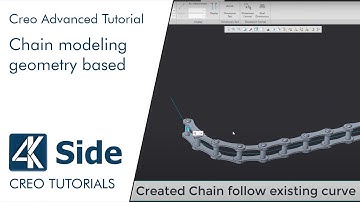Chain modeling - geometry based | Creo Tutorial