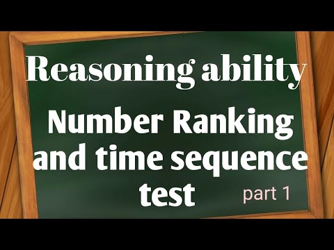 Number Ranking and time sequence| Reasoning part 1 - YouTube