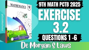 Class 9 Maths Chapter 3 Exercise 3.2 New Book 2025 PCTB || 9th Math ex 3.2 pctb  || Punjab Boards