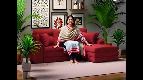 Sofa 3D animation with AI combined