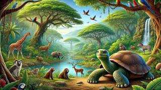 A Folk tale Story (How the turtle cracked its shell)