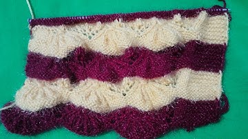 No-Purling Hurdle Stitch Knitting Pattern- 4-row repeat (1 & 2 Colors) - So Woolly