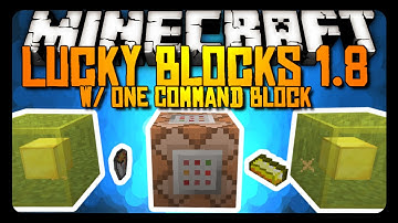 Minecraft: LUCKY BLOCKS w/ ONE COMMAND BLOCK!