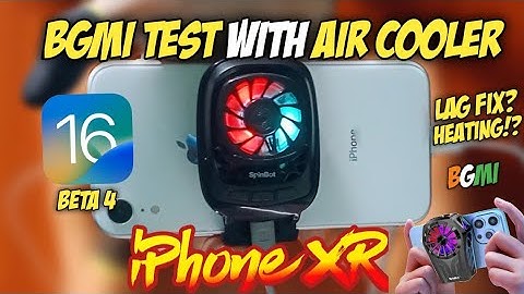 iPhone XR BGMI Test with Air Cooler After iOS 16.1 beta 4 🔥 Lag?