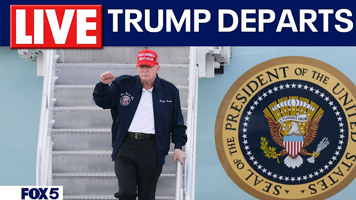 LIVE: President Donald Trump departs from New Jersey on Air Force 1