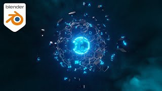 Easy Abstract Sci Fi Animation with Geometry Nodes | Blender 3.5 Tutorial