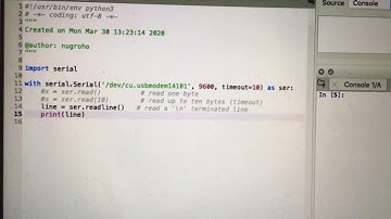 Read Serial Data from Arduino using Python v1