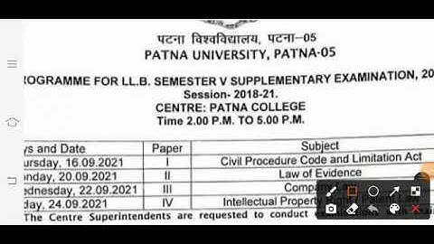 Patna University|Latest Update|LLB Semester -5 Update|Schedule & Guidelines for Exams|