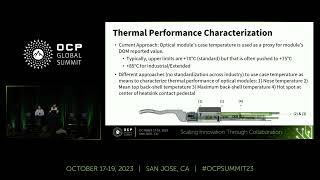 Thermal Characterization Of Highpower Pluggable Optical Modules
