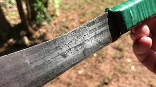 Old Hickory Butcher Knife, though beaten, battered, and bruised can still get the fire done!!!