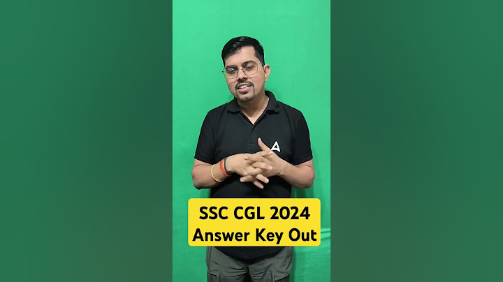 SSC CGL 2024 Answer Key Out