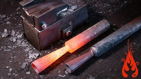 Blacksmithing - Forging a seamless socket (tool making)