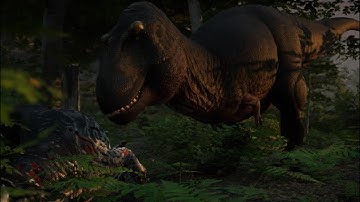 PT Tyrannosaurus rex Hunting | Path of Titans