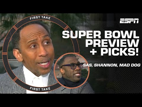 Stephen A., Shannon Sharpe & Mad Dog's Super Bowl LVIII Preview & Picks 🎉 | First Take