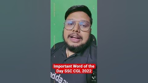 Important Word of the Day SSC CGL 2022 #ssccgl2022 #english #sscadda247 #shorts #youtubeshorts