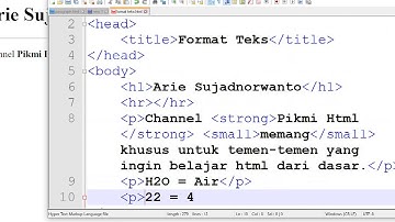 Belajar Format Teks Dasar di HTML