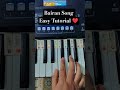 Bairan Song Shorts Tutorial #ytshorts #Shorts #bairan #piano #keyboard