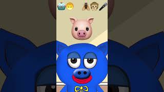 Huggy Wuggy примеряют Emoji Mask : я синий  #animation