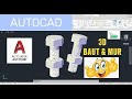 Cara Membuat Baut dan Mur di AutoCAD