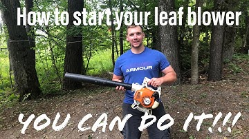How to properly start your Stihl blower