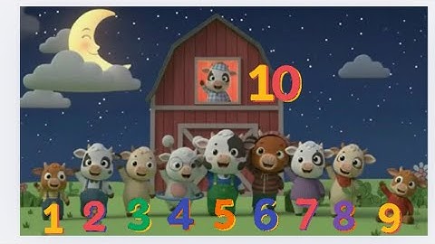 Counting cows 1-10 | Count Numbers | One to Ten | Moo Kids TV | Nursery Rhymes | Sing Along