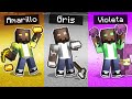 MINECRAFT pero SOLO PODEMOS USAR UN COLOR! 🟣🟢 MINECRAFT ALEATORIO