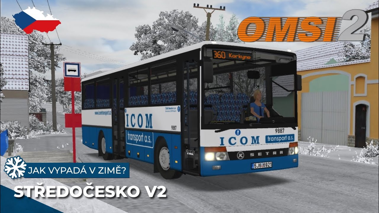 OMSI 2 #083 [CZ] Středočesko V2.1 » 360 | Setra S 313 UL (jízda v zimě ❄)