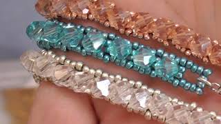 6mm Bicone Right Angel Weave tutorial