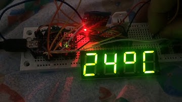 animated clock with thermometer and hygrometer on multiplexed led display (2)