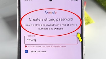 Fix Google & Playstore | Create a strong password  with a mix of letters, numbers and symbols