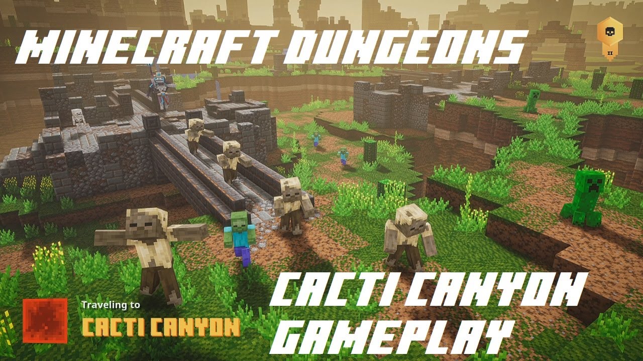 THIS GAME IS LEGIT | Minecraft Dungeons | Cacti Canyon Gameplay ...