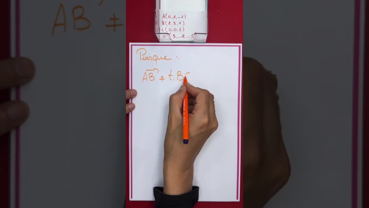 حصة مباشرة #89 :   Géométrie dans l'espace - Exercice complet | تمرين شامل درس الهندسة الفضائية