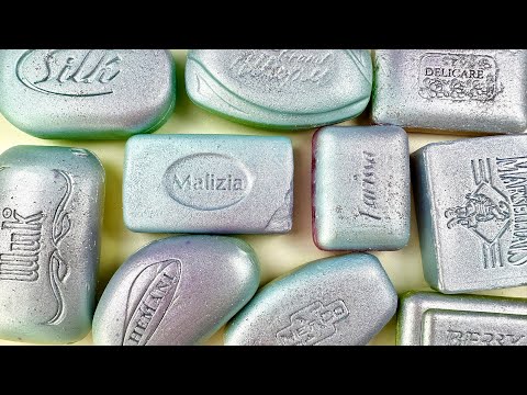 ASMR Carving colored soap. Soothing cutting soap | ASMR Soap.