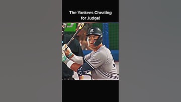 Aaron Judge caught CHEATING 🤔 #baseball #sports #shorts