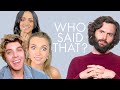 &#39;YOU&#39; Cast Guesses Lines From Jenna Ortega, Shay Mitchell, and Penn Badgley | Who Said That? | ELLE